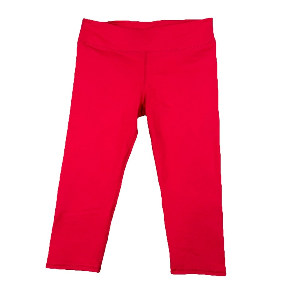 Fabletics Womens Leggings High Waisted Bright Hot Pink Powerhold Crop Size 30‎